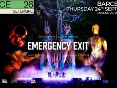 Following the opening of EXIT, Boom and Sea Star festivals, artistic performance EMERGENCY EXIT arrives in Barcelona